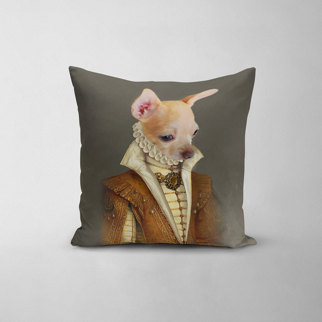 The Golden Princess - Custom Throw Pillow