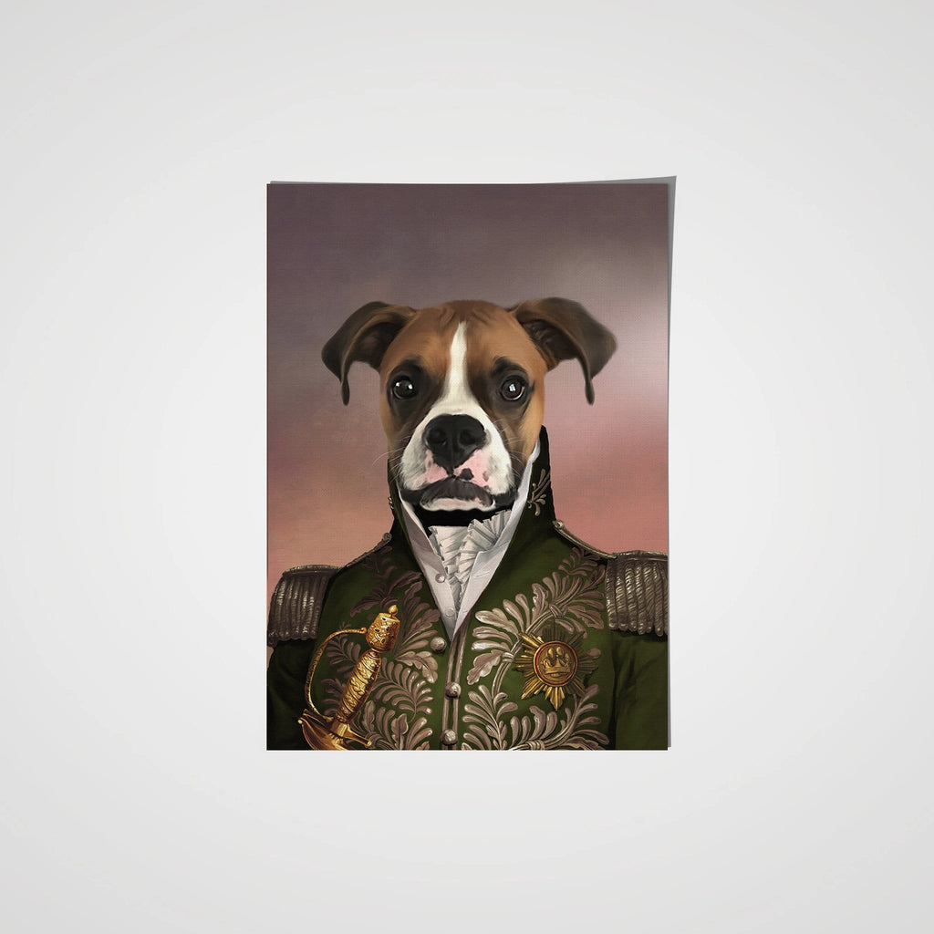 Crown and Paw - Poster The Green General - Custom Pet Poster