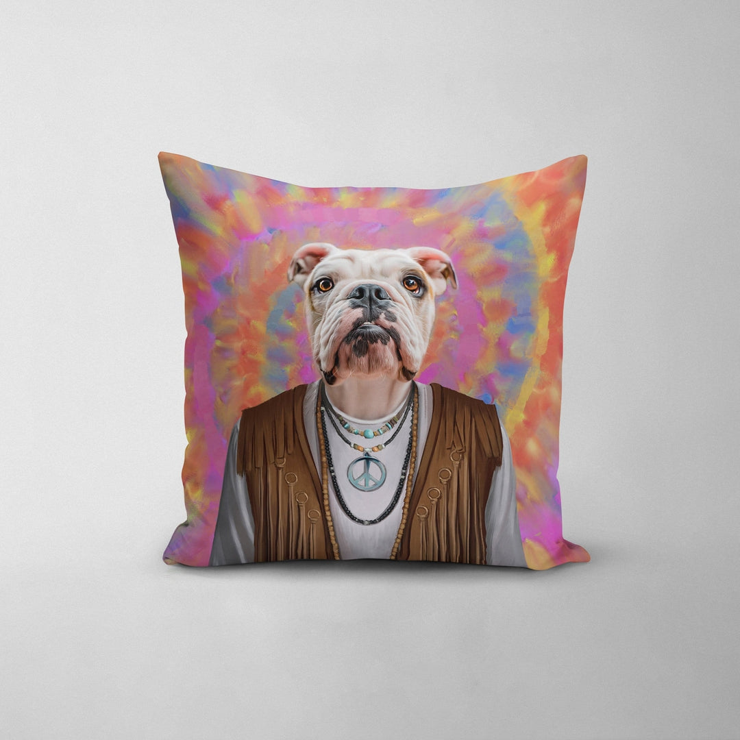The Hippie - Custom Throw Pillow