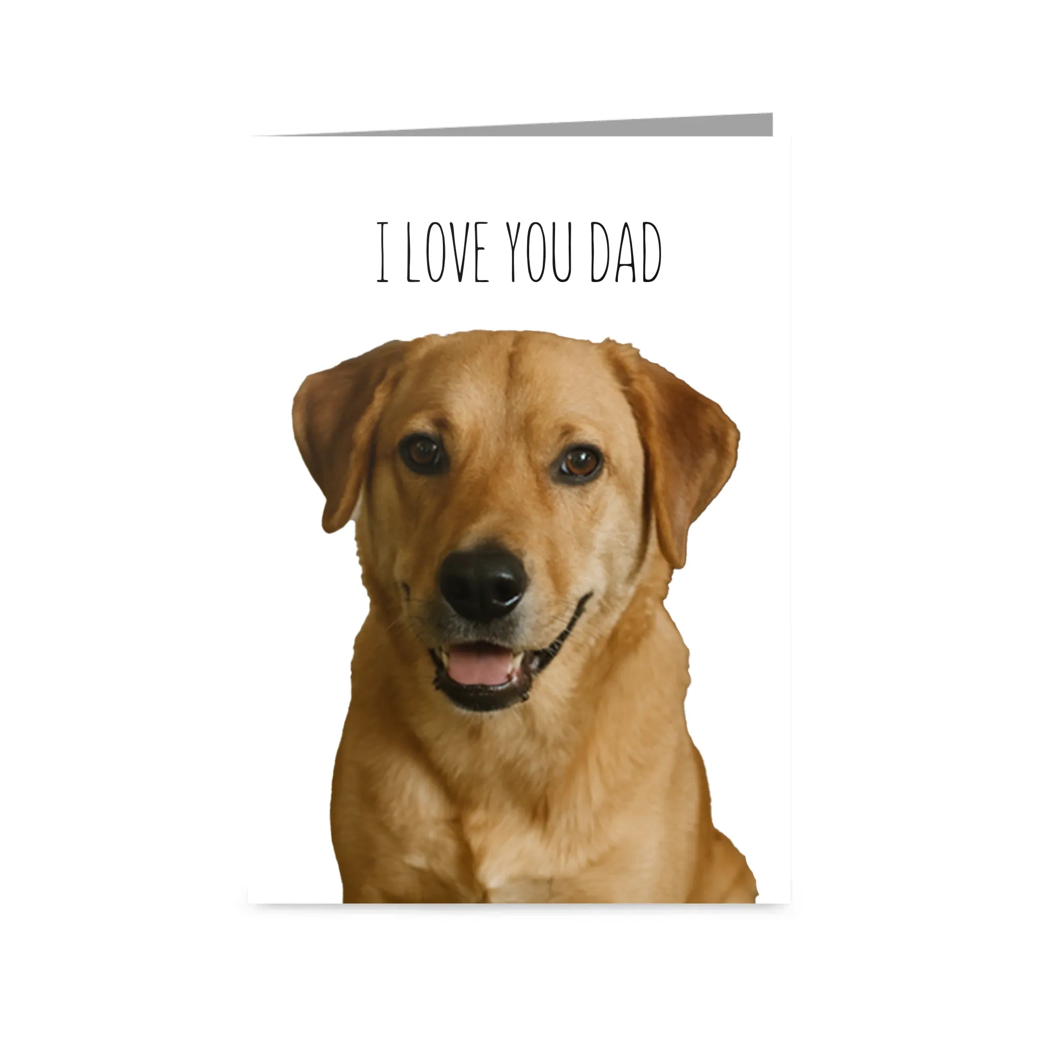 Custom Text and Pet Photo Greetings Card