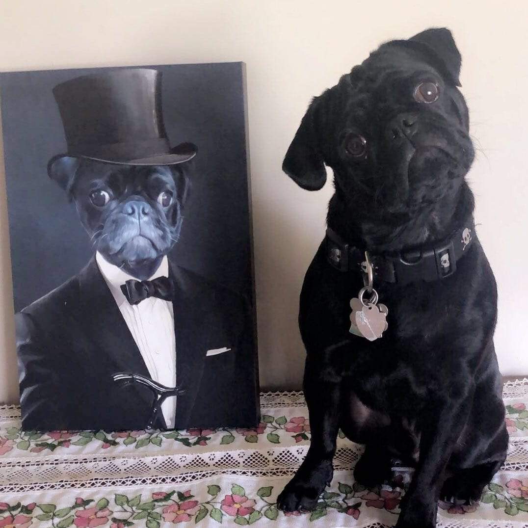 The Gentleman - Custom Pet Canvas
