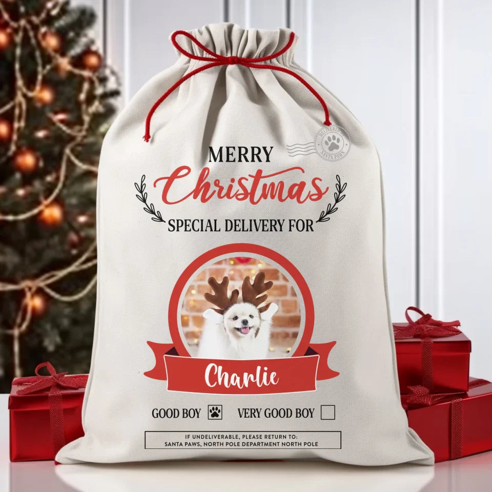 Custom Photo Christmas Gift Sack