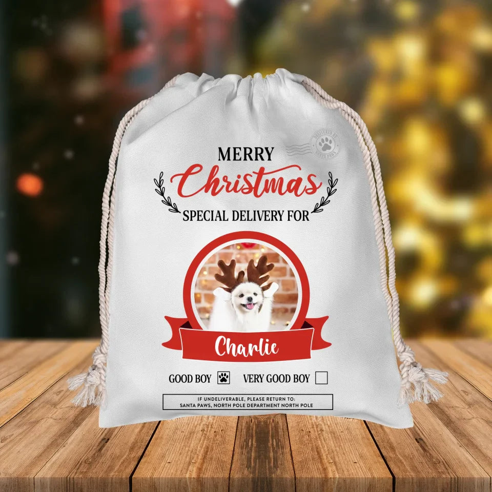 Custom Photo Christmas Gift Sack