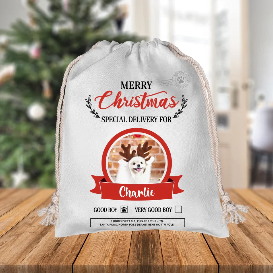 Custom Photo Christmas Gift Sack