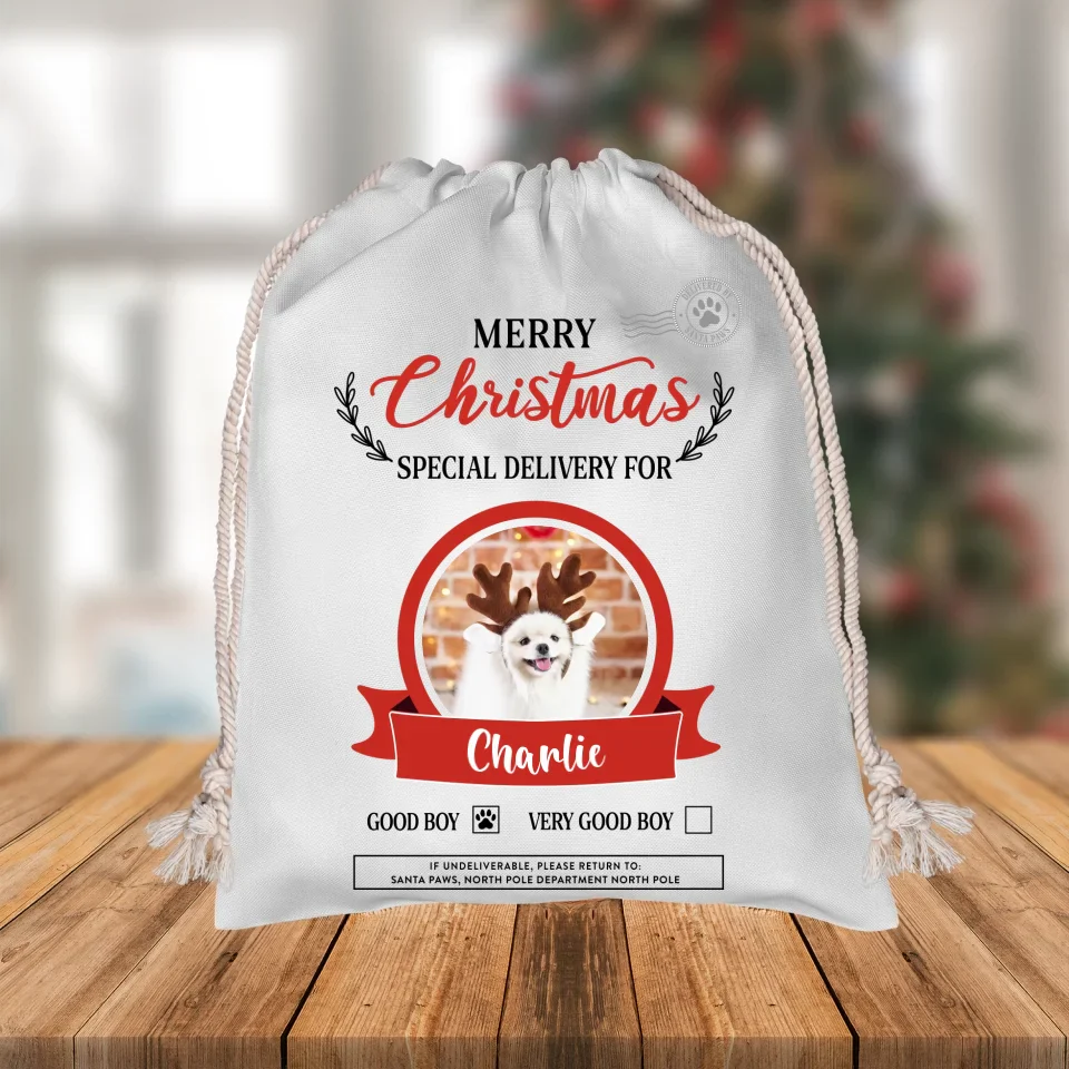 Custom Photo Christmas Gift Sack