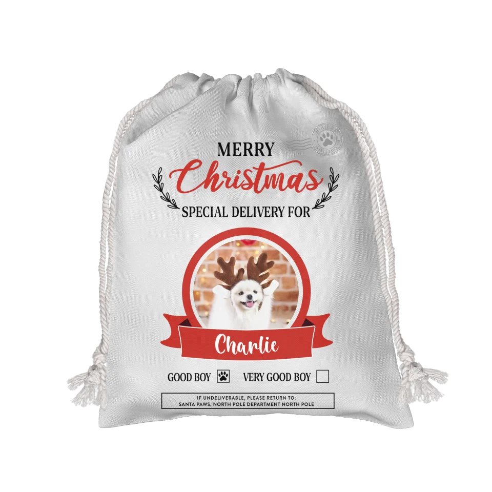 Custom Photo Christmas Gift Sack