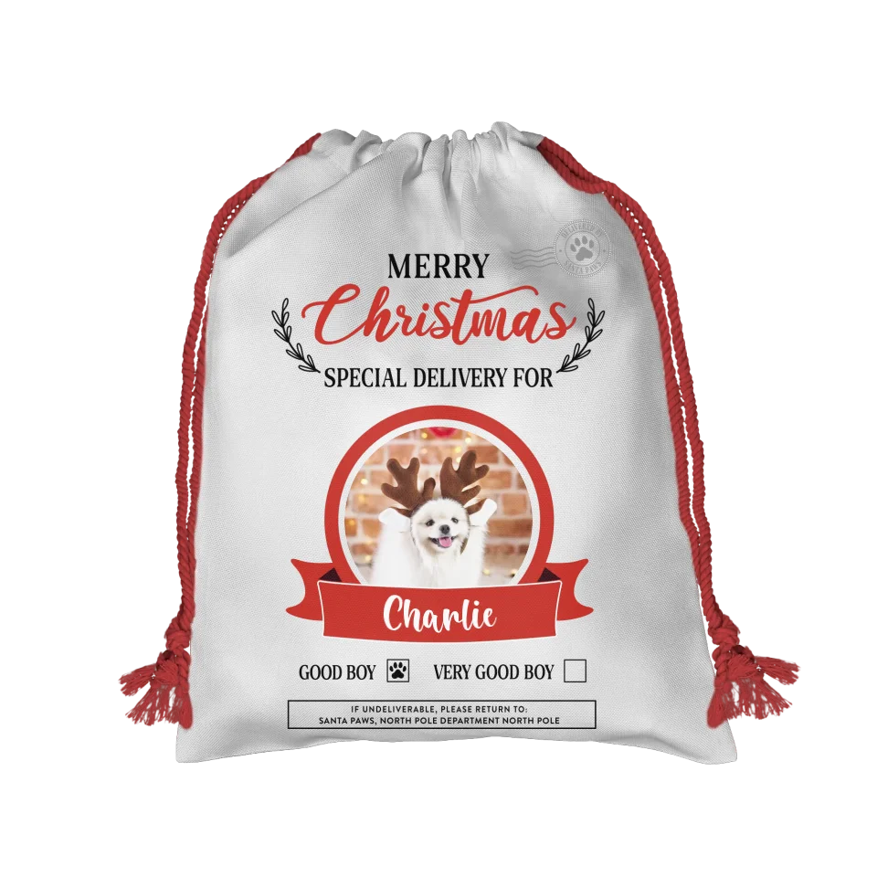 Custom Photo Christmas Gift Sack