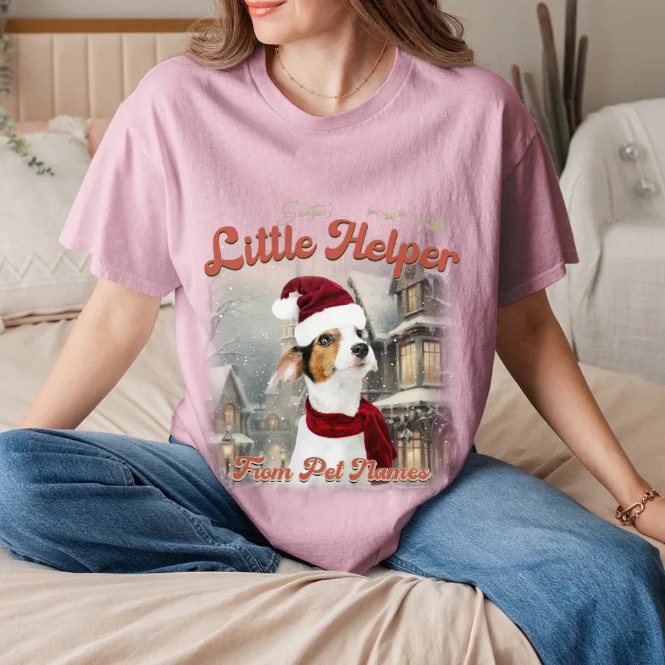 Custom Vintage Christmas Pet T-Shirt