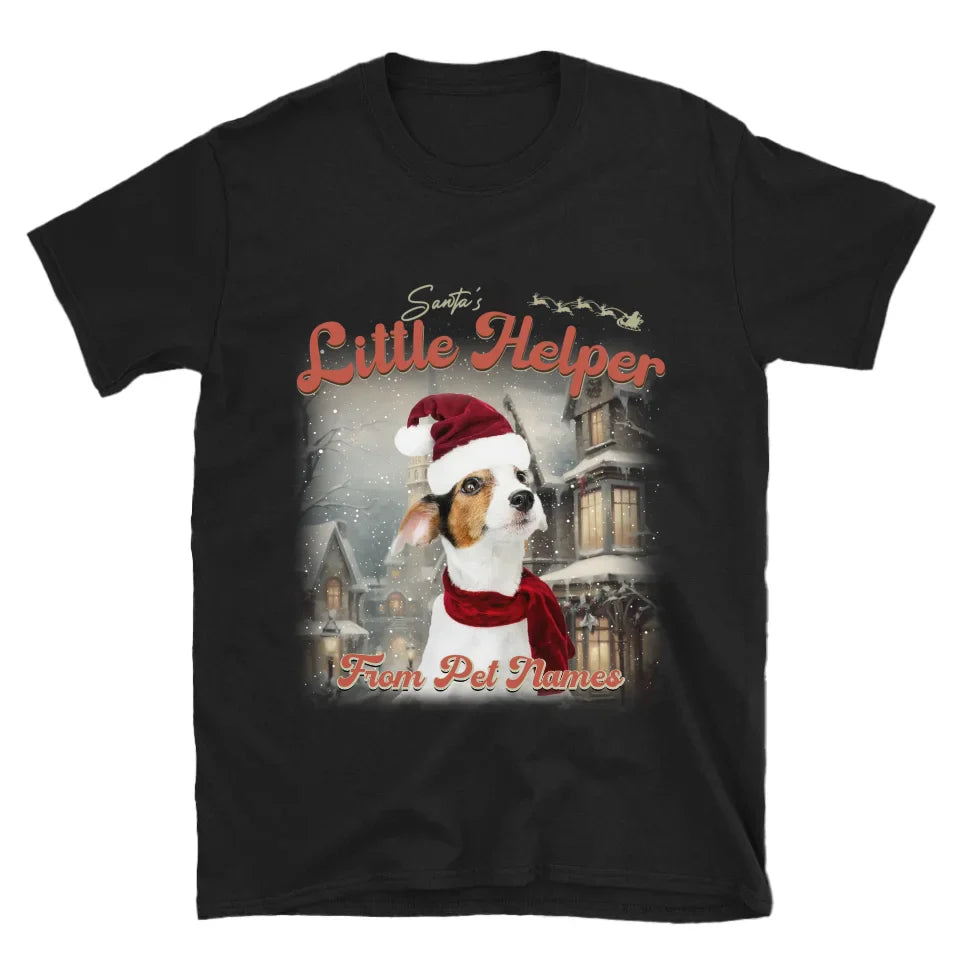 Custom Vintage Christmas Pet T-Shirt