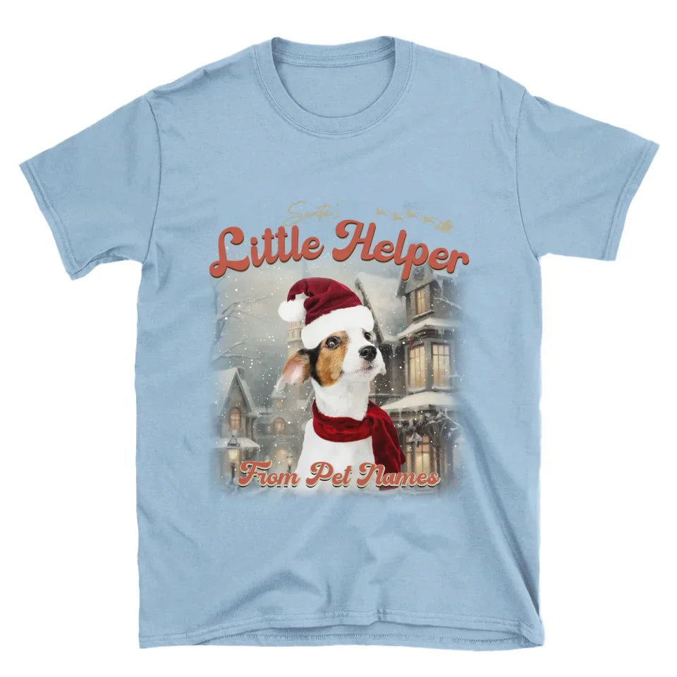 Custom Vintage Christmas Pet T-Shirt