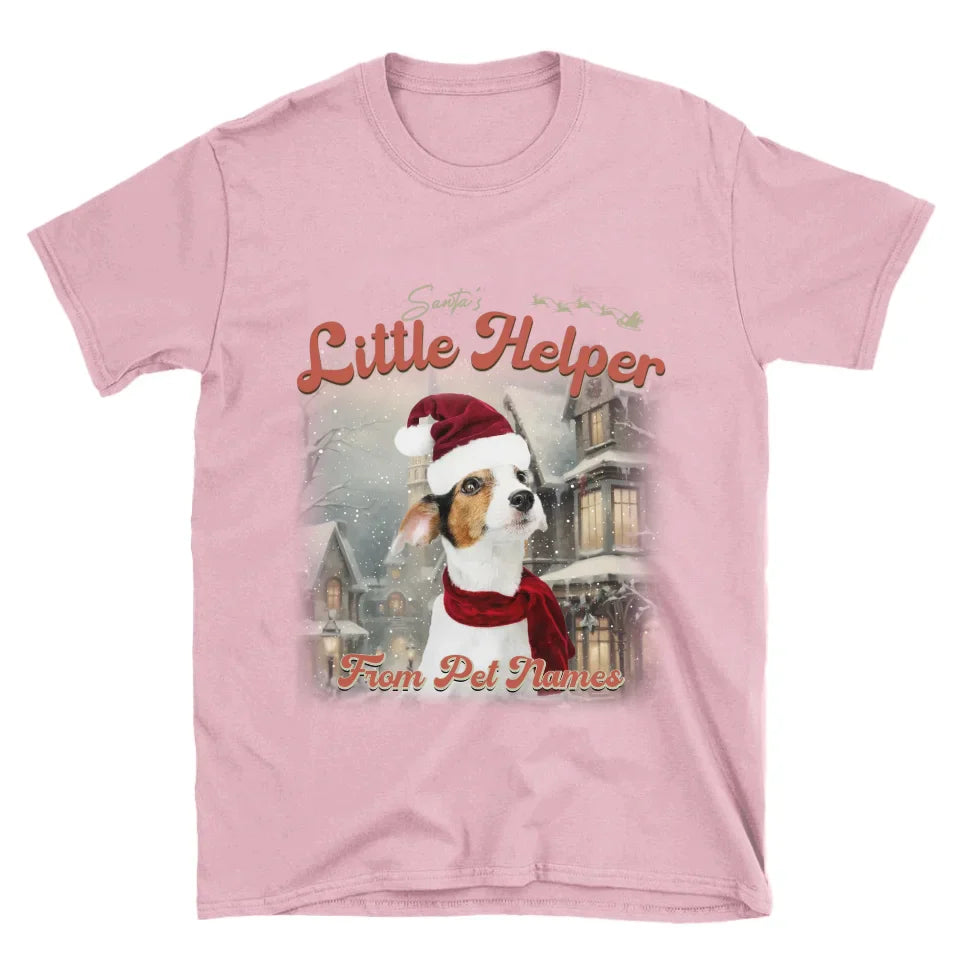 Custom Vintage Christmas Pet T-Shirt