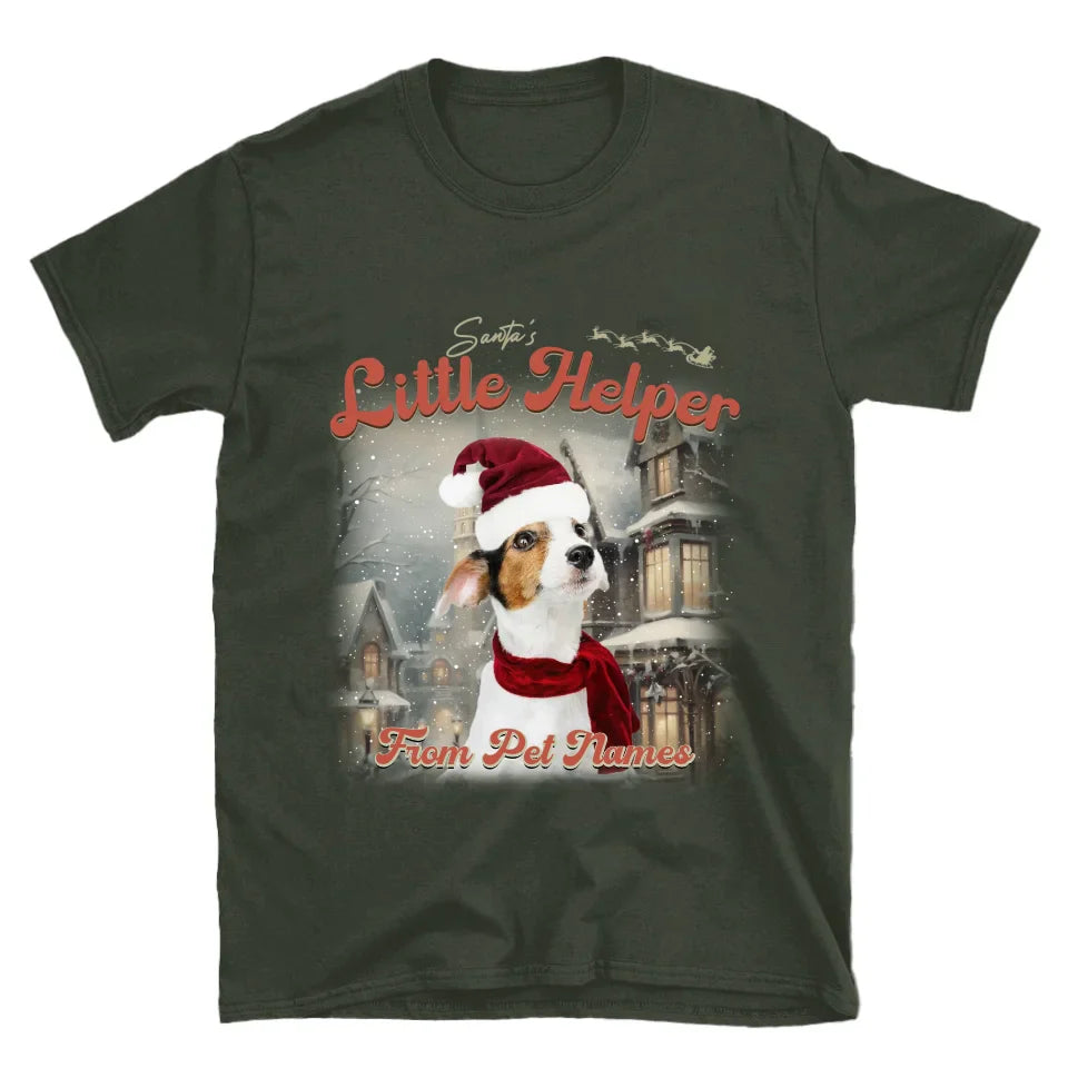 Custom Vintage Christmas Pet T-Shirt