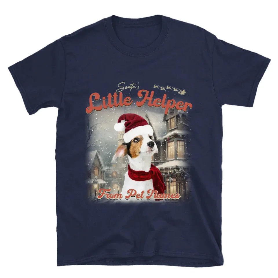 Custom Vintage Christmas Pet T-Shirt
