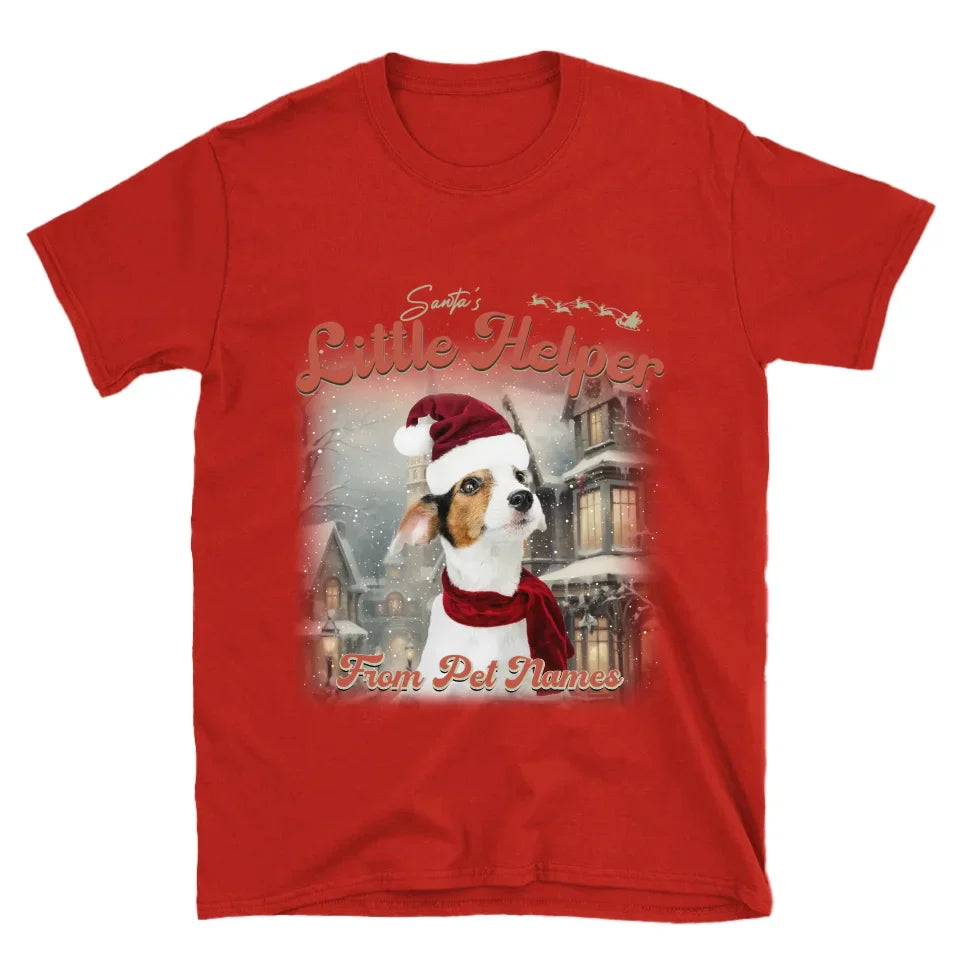 Custom Vintage Christmas Pet T-Shirt