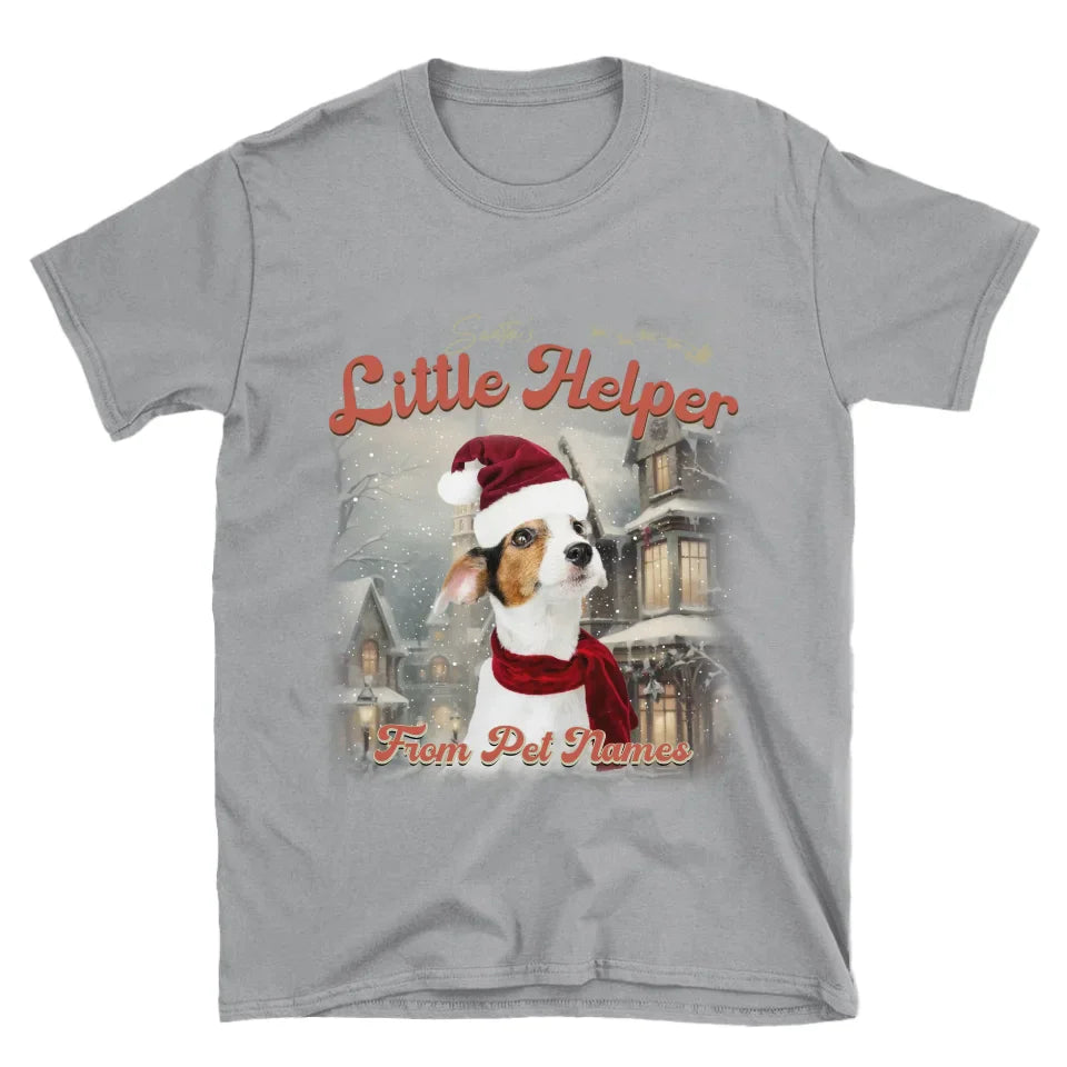 Custom Vintage Christmas Pet T-Shirt
