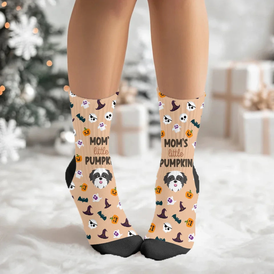 Little Pumpkin Socks with Pet Icon