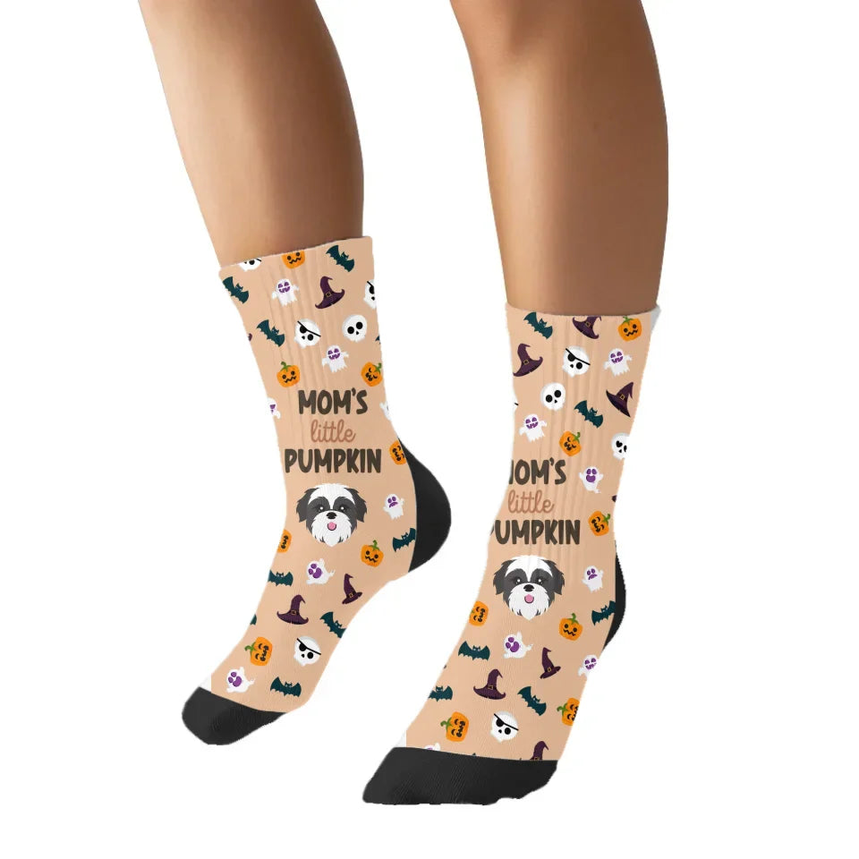 Little Pumpkin Socks with Pet Icon