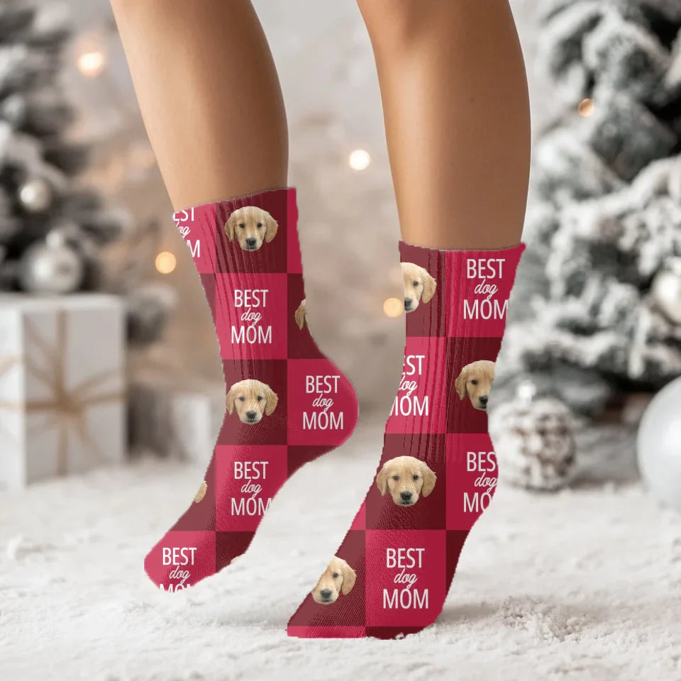 Custom Photo Best Pet Mom / Dad Socks