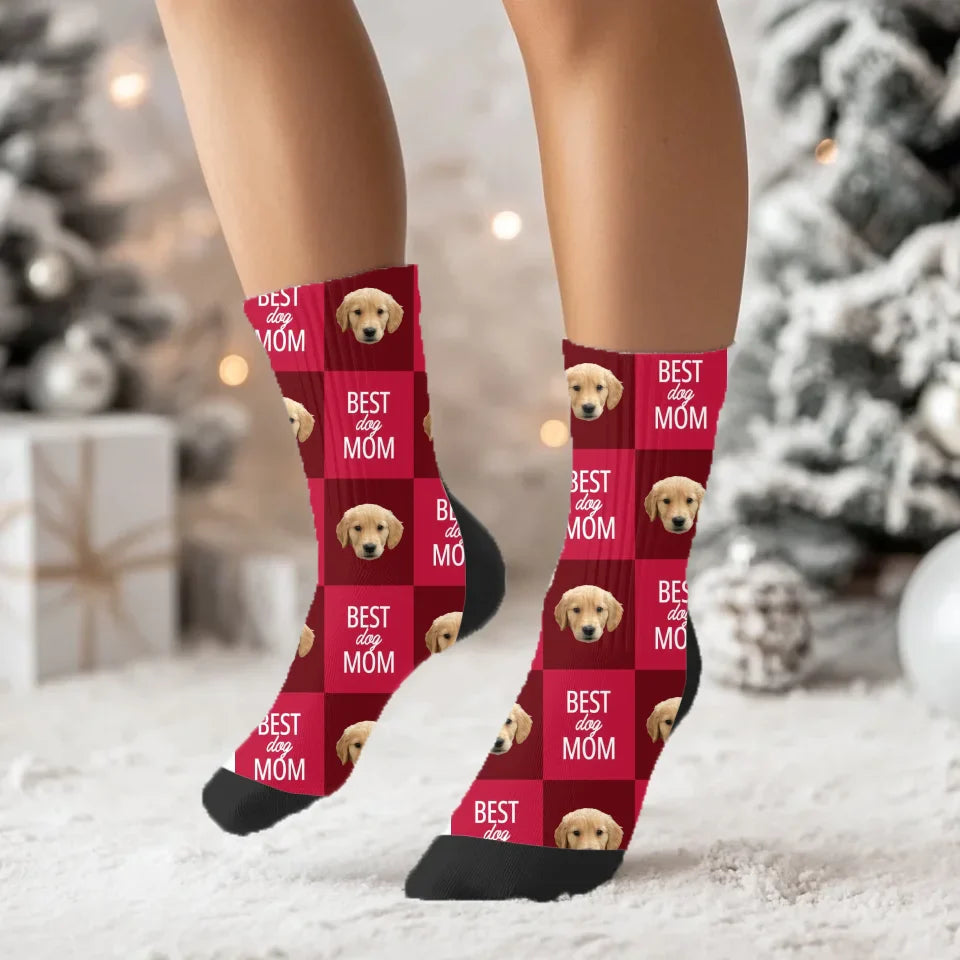 Custom Photo Best Pet Mom / Dad Socks