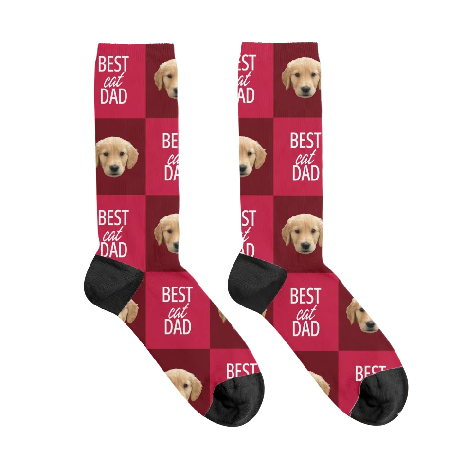 Custom Photo Best Pet Mom / Dad Socks
