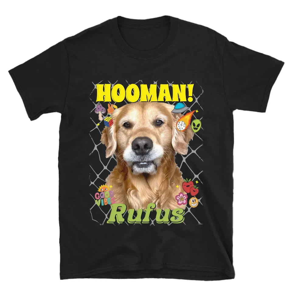 Personalized Crazy Pattern Pet Photo T-Shirt