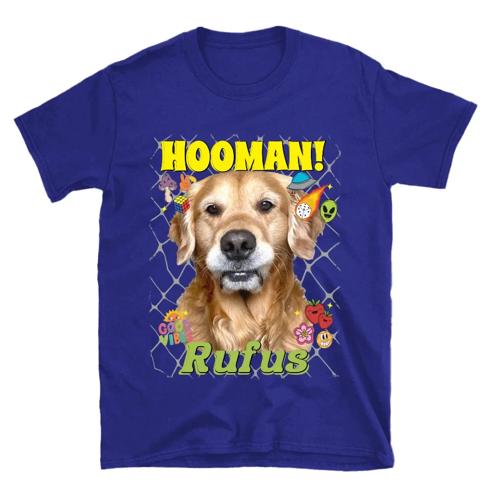 Personalized Crazy Pattern Pet Photo T-Shirt