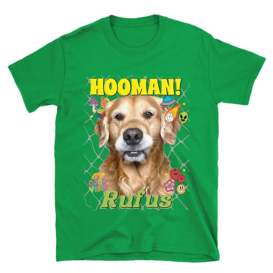 Personalized Crazy Pattern Pet Photo T-Shirt