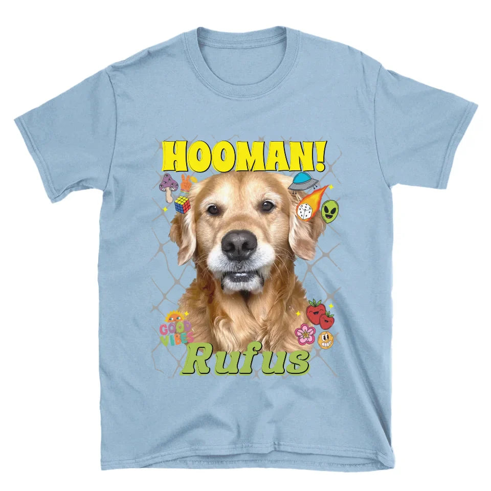 Personalized Crazy Pattern Pet Photo T-Shirt