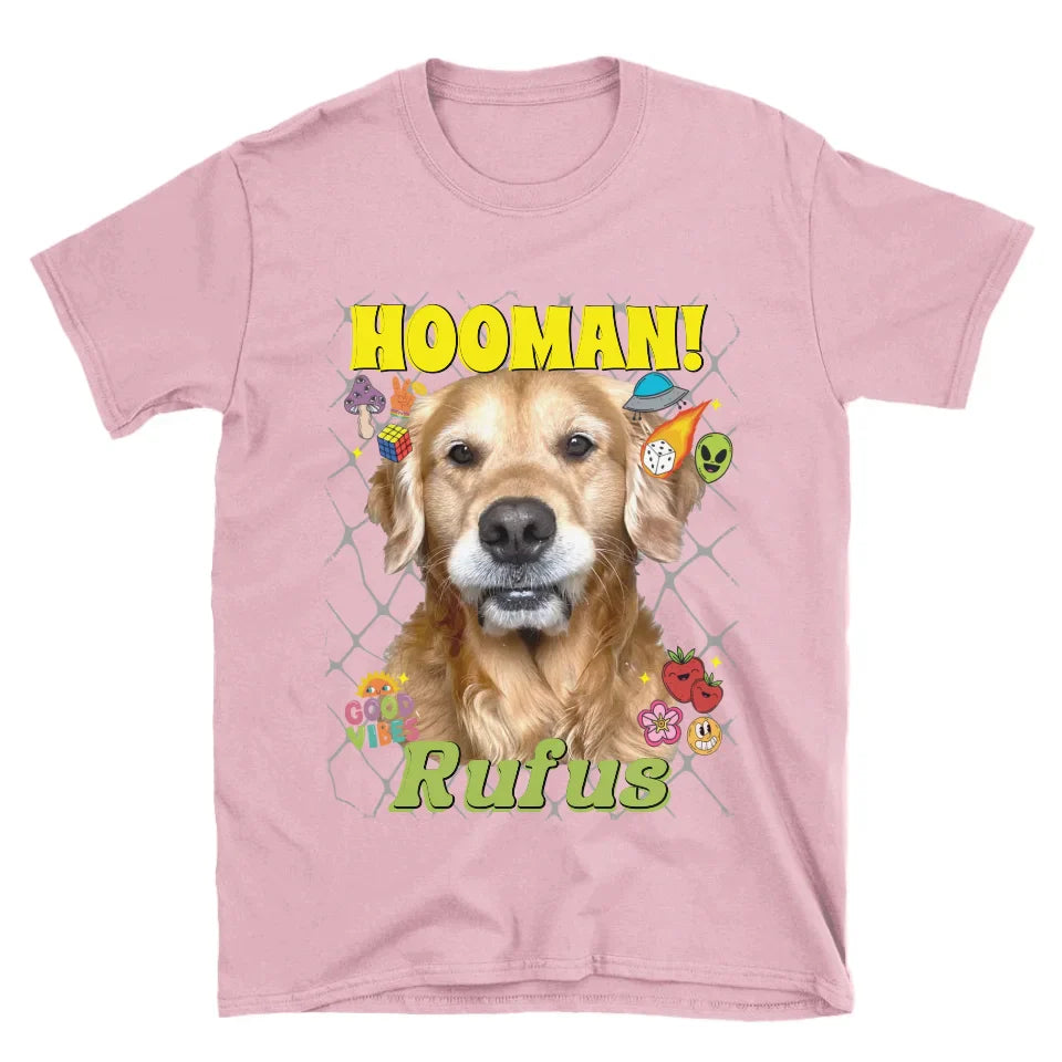 Personalized Crazy Pattern Pet Photo T-Shirt