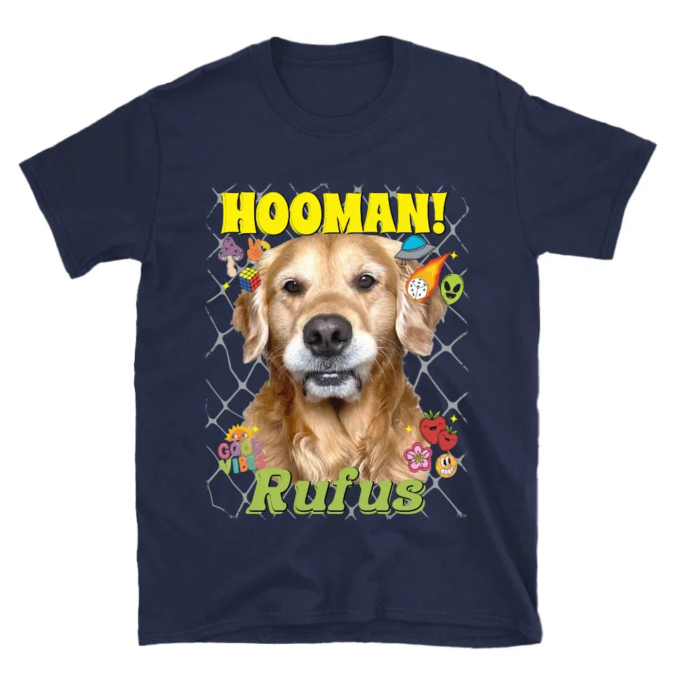 Personalized Crazy Pattern Pet Photo T-Shirt