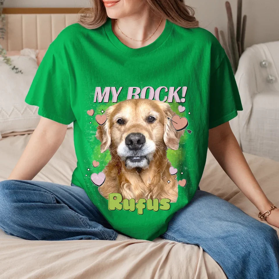 Personalized Love Hearts Pet Face T-shirt