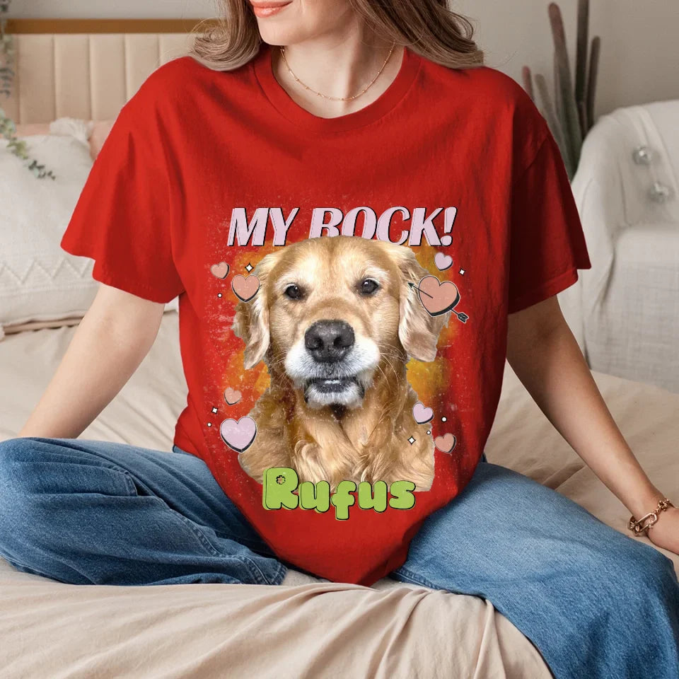 Personalized Love Hearts Pet Face T-shirt