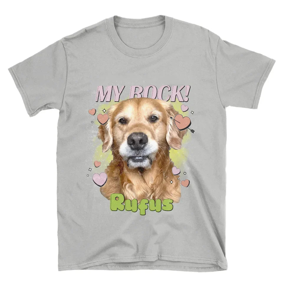 Personalized Love Hearts Pet Face T-shirt