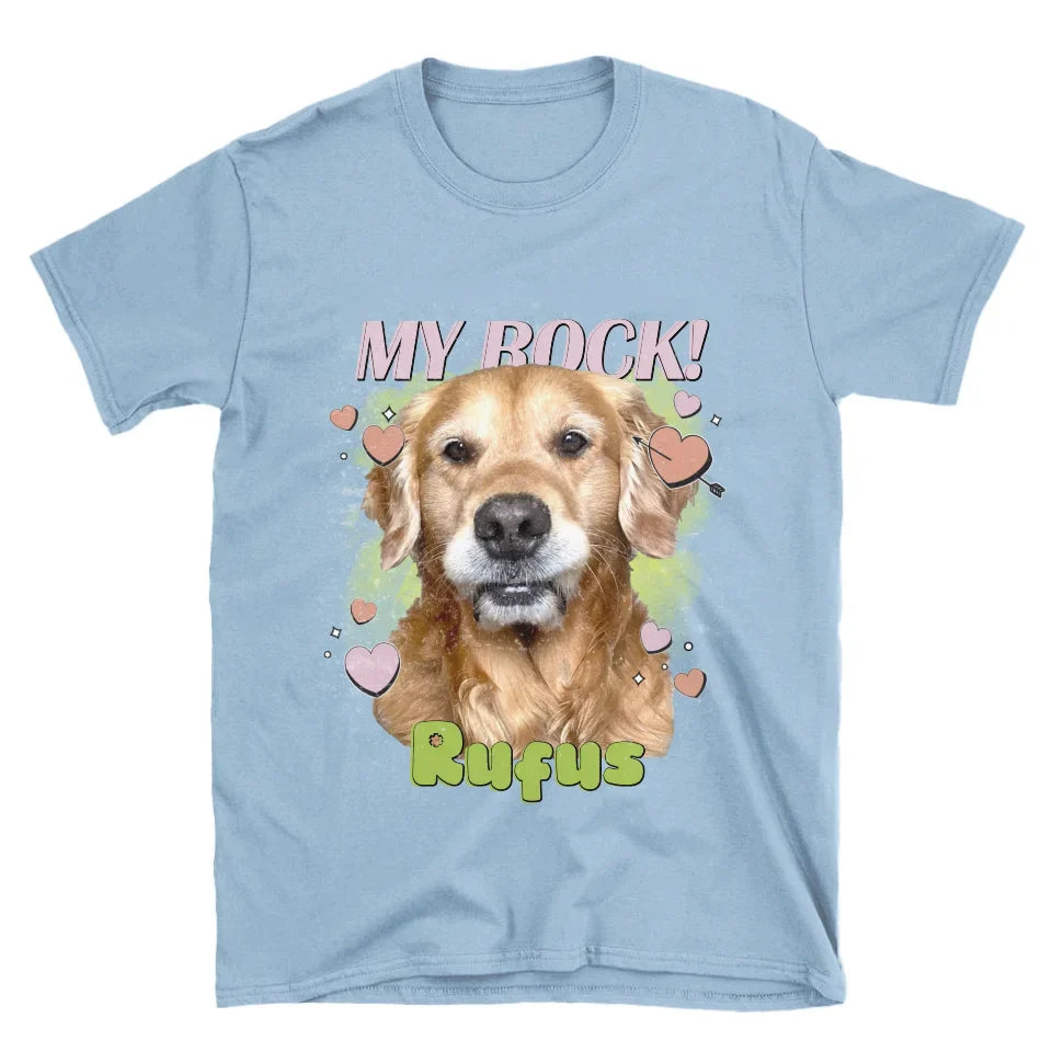 Personalized Love Hearts Pet Face T-shirt