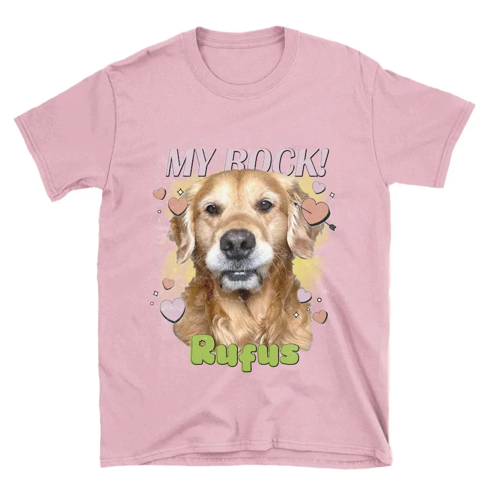 Personalized Love Hearts Pet Face T-shirt
