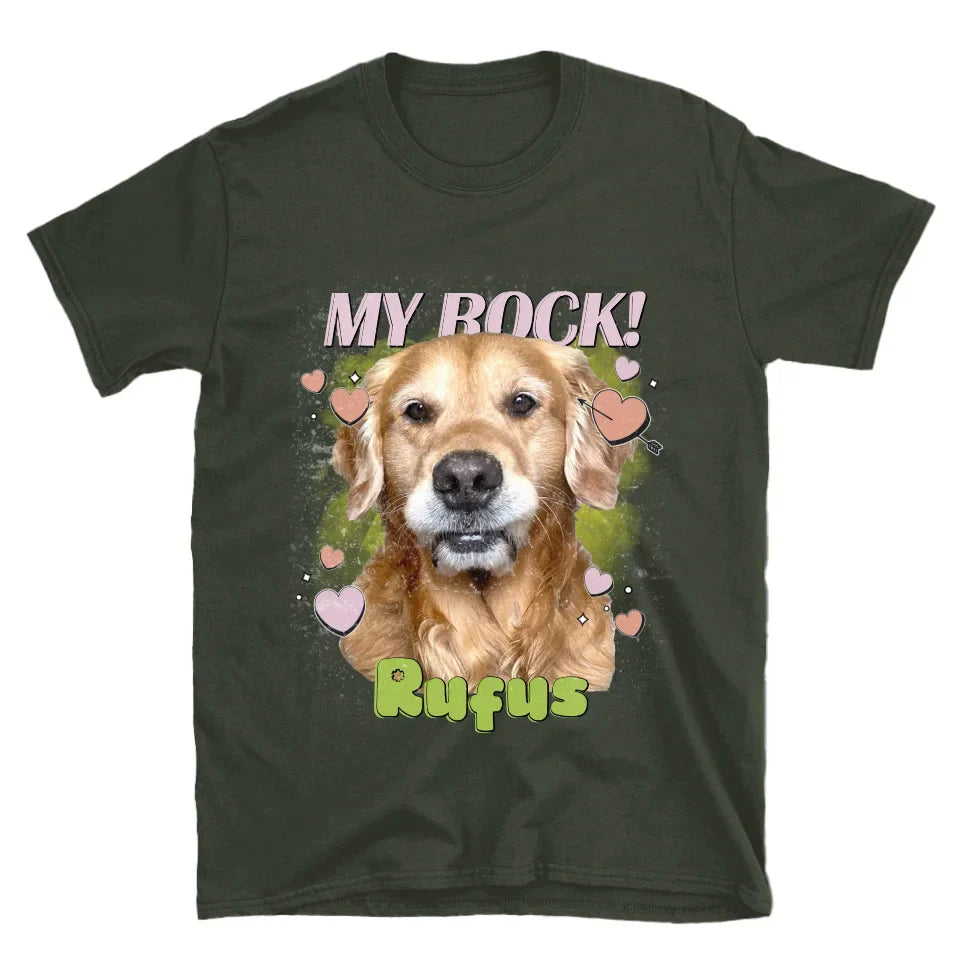 Personalized Love Hearts Pet Face T-shirt