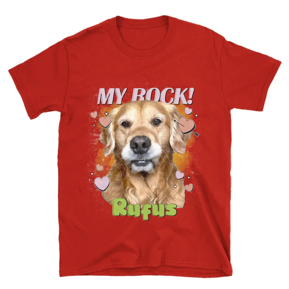 Personalized Love Hearts Pet Face T-shirt