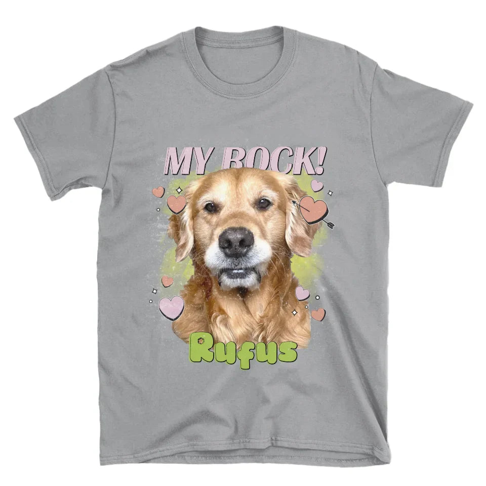 Personalized Love Hearts Pet Face T-shirt