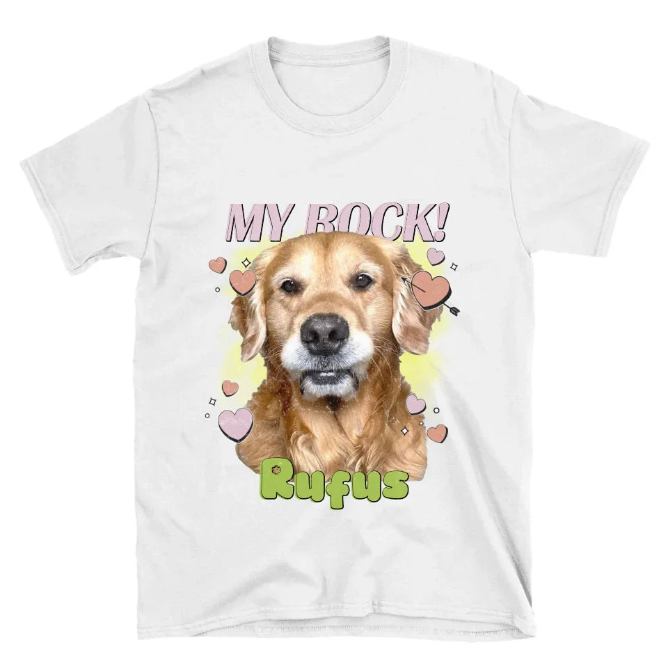 Personalized Love Hearts Pet Face T-shirt