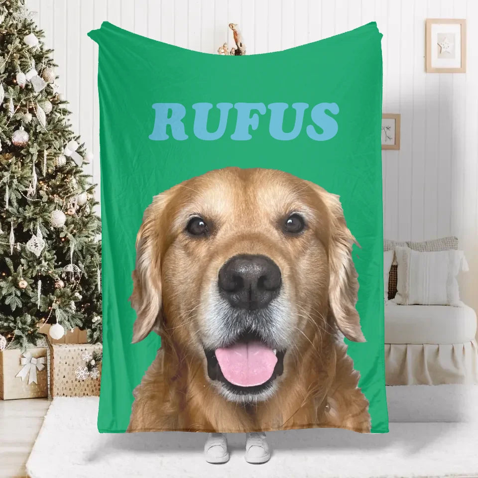Personalized Pet Photo Blanket