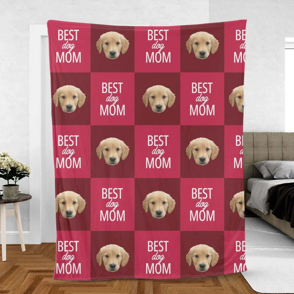 Personalized Best Pet Mom / Pet Dad Photo Upload Blanket