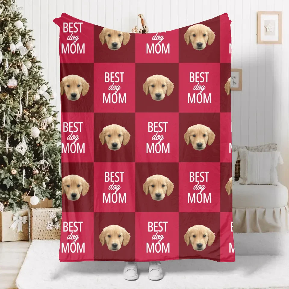 Personalized Best Pet Mom / Pet Dad Photo Upload Blanket