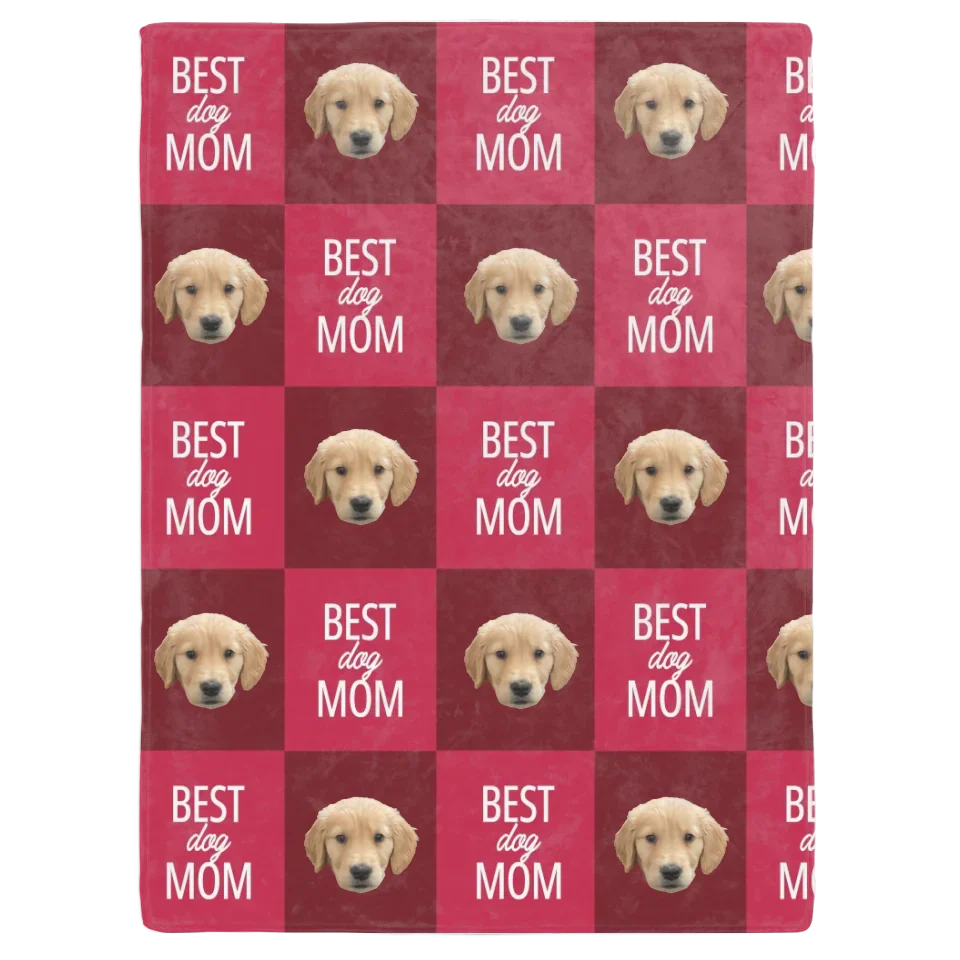 Personalized Best Pet Mom / Pet Dad Photo Upload Blanket