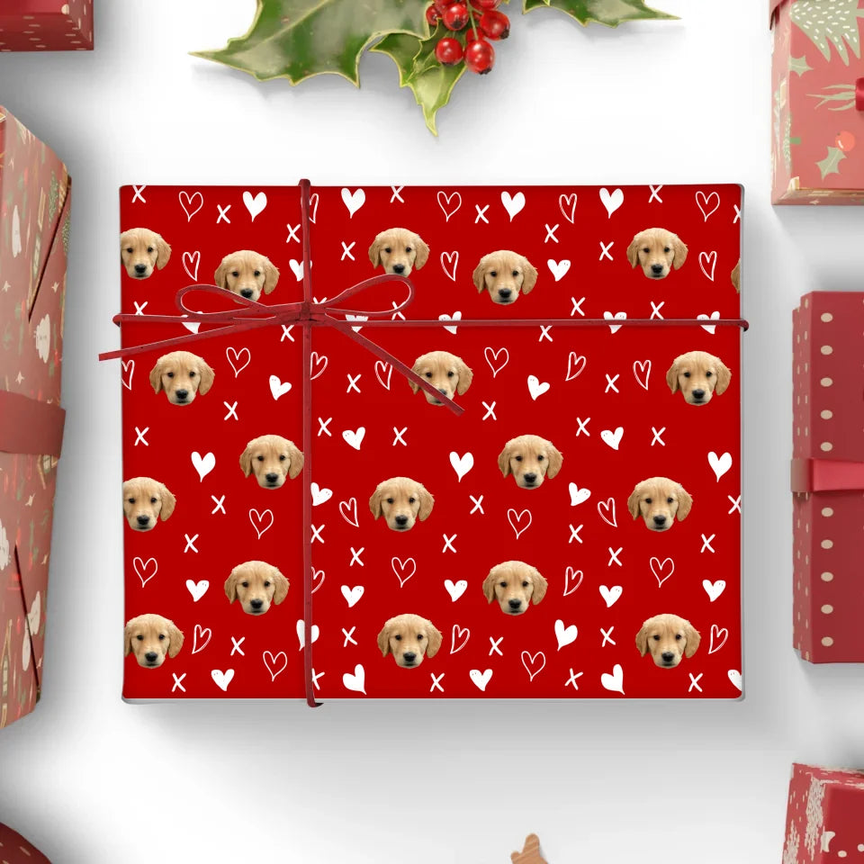 30x35.5 Wrapping Paper Christmas Mock Up Base Image