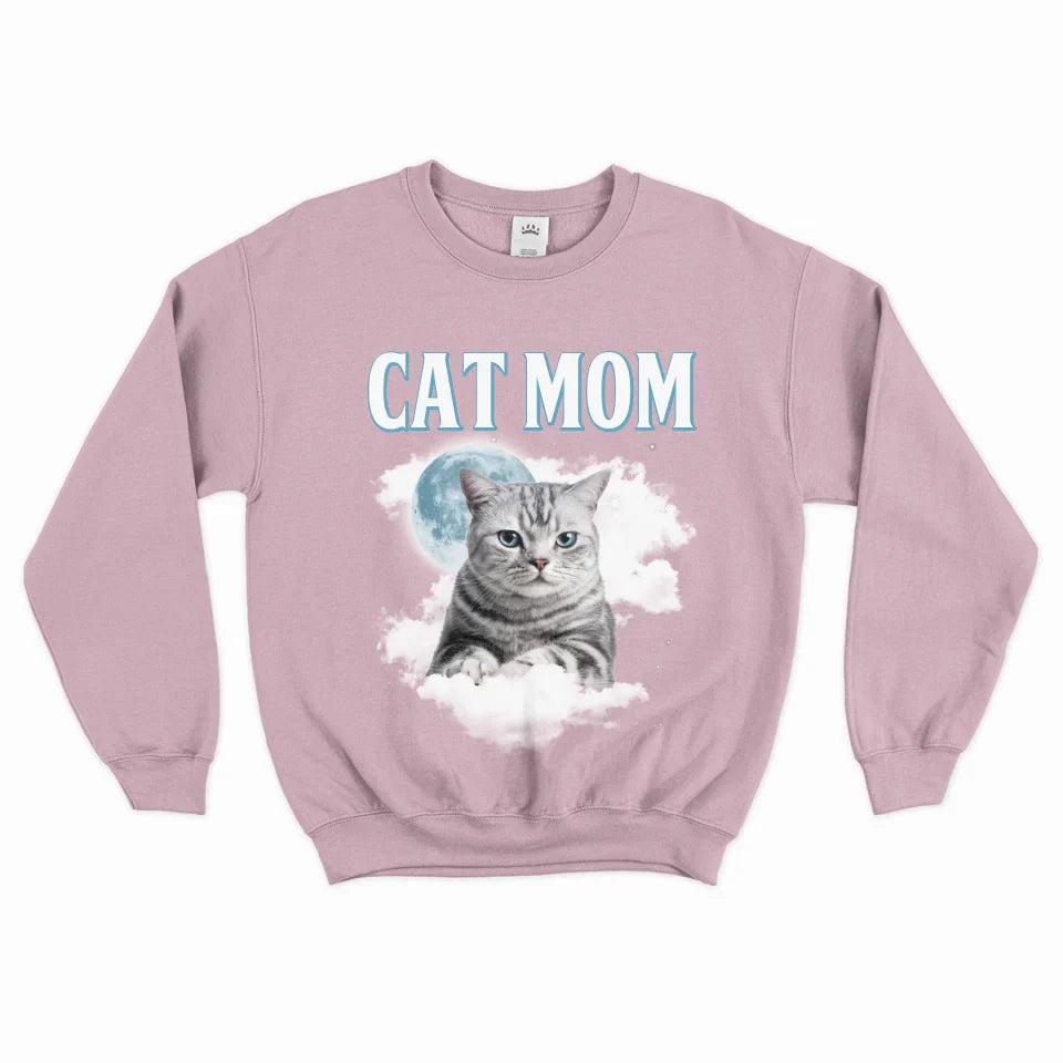 Custom Night Sky Pet Photo Upload Sweatshirt