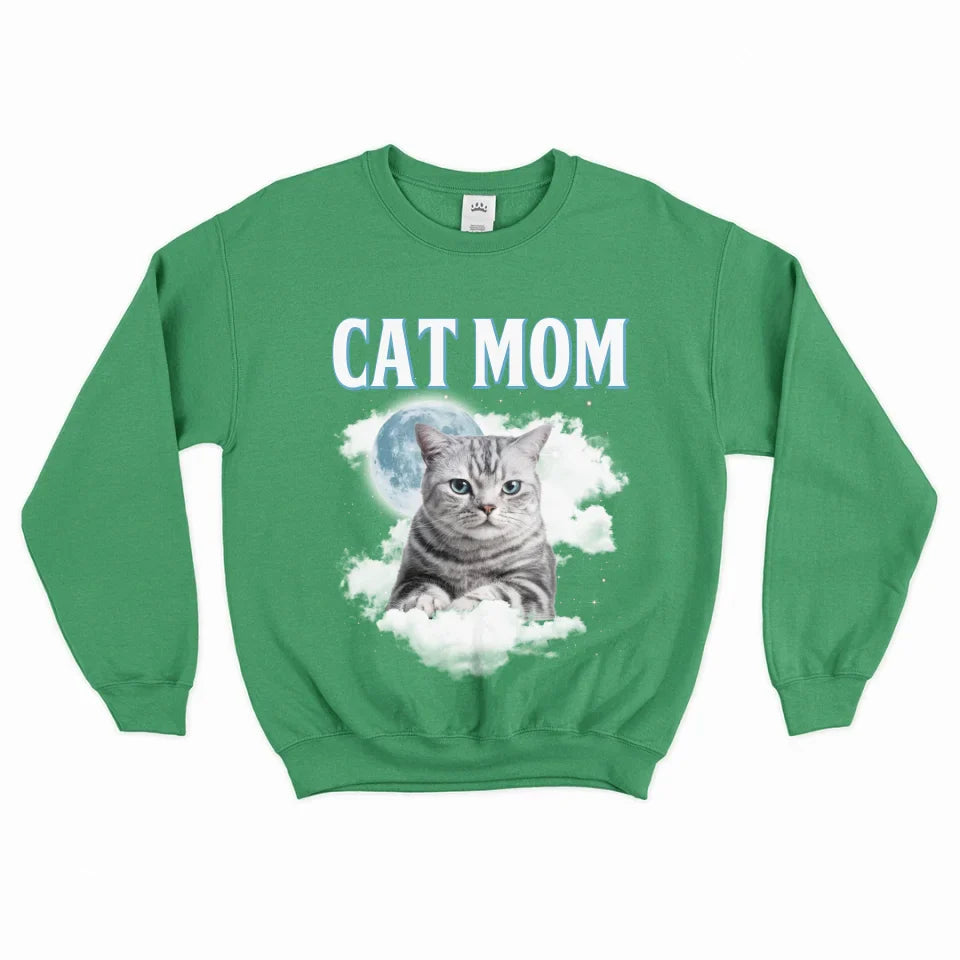 Custom Night Sky Pet Photo Upload Sweatshirt