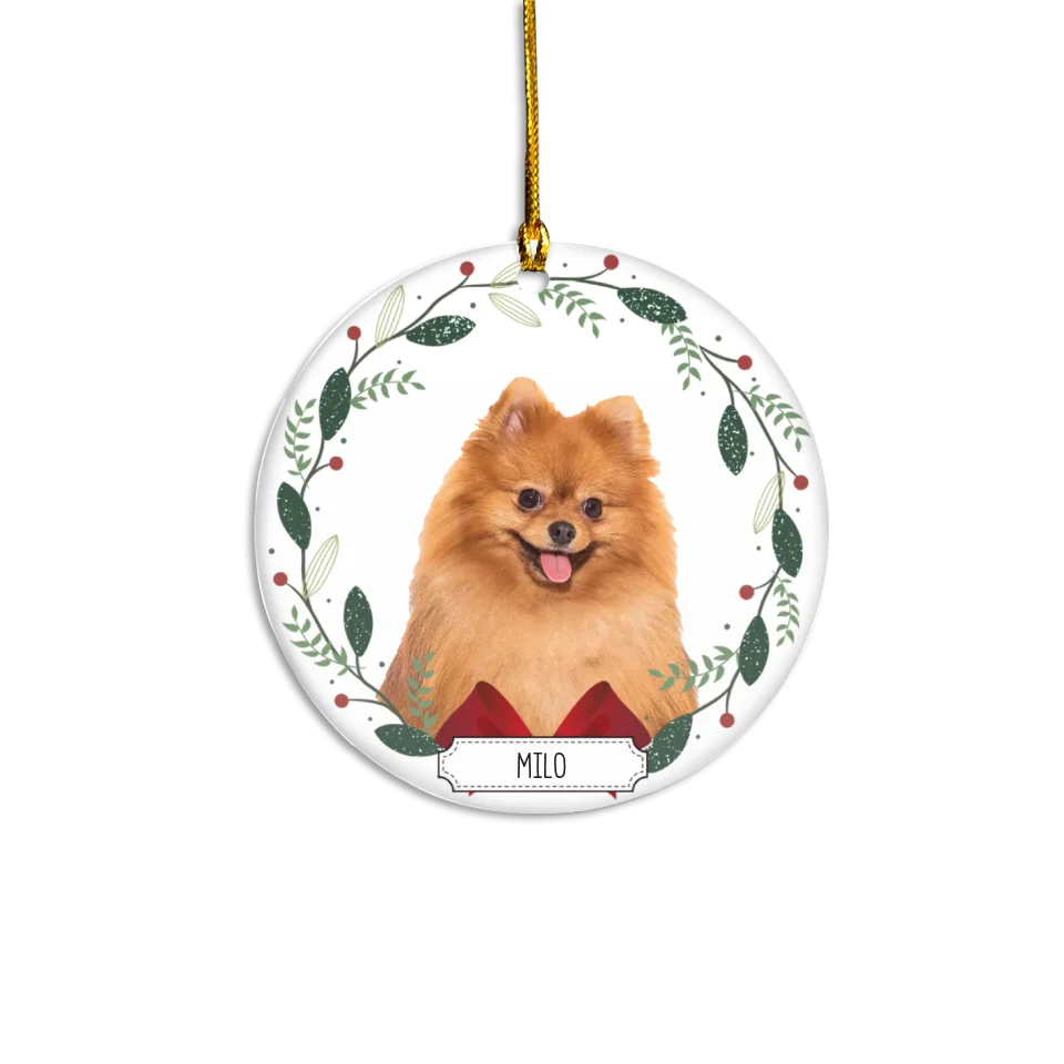 Personalized Traditional Ornament With Custom Photo