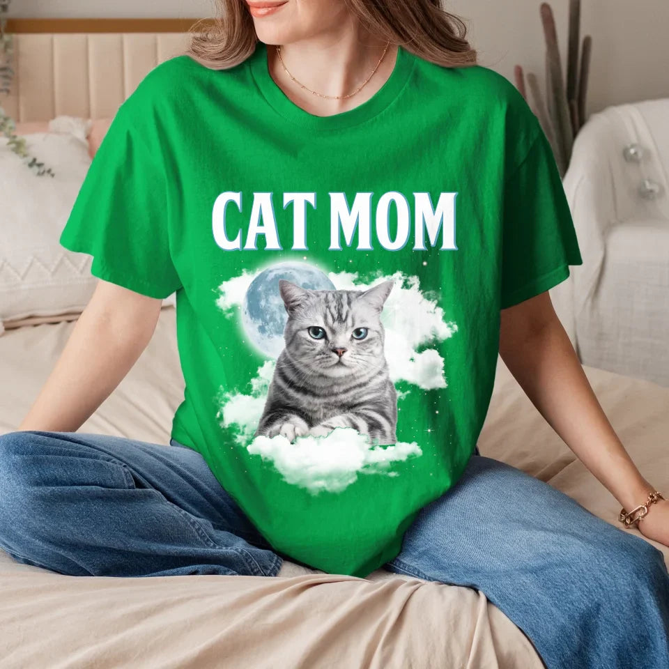 Custom Night Sky Pet Photo Upload T-Shirt