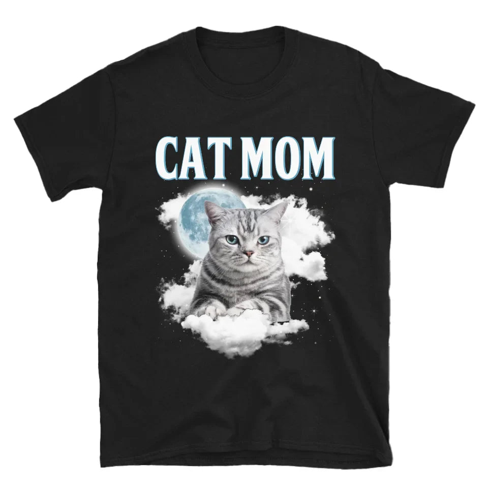 Custom Night Sky Pet Photo Upload T-Shirt