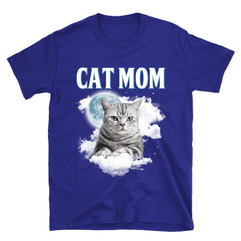 Custom Night Sky Pet Photo Upload T-Shirt
